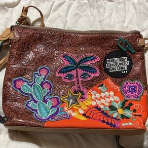 Consuela Multicolor Embroidered Crossbody Bag